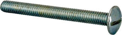 Value Collection - 5/16-18 UNC, 3" Length Under Head Slotted Drive Machine Screw - Truss Head, Grade J82 Steel, Zinc-Plated Finish, Without Washer - USA Tool & Supply