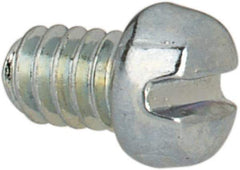 Value Collection - #2-56 UNC, 1/8" Length Under Head Slotted Drive Machine Screw - Fillister Head, Grade J82 Steel, Zinc-Plated Finish, Without Washer - USA Tool & Supply