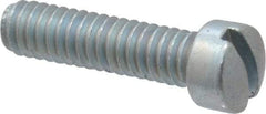 Value Collection - #5-40 UNC, 1/2" Length Under Head Slotted Drive Machine Screw - Fillister Head, Grade 2 Steel, Zinc-Plated Finish, Without Washer - USA Tool & Supply