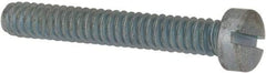 Value Collection - #10-24 UNC, 1-1/4" Length Under Head Slotted Drive Machine Screw - Fillister Head, Grade J82 Steel, Zinc-Plated Finish, Without Washer - USA Tool & Supply