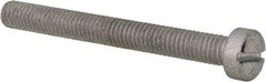 Value Collection - #10-32 UNF, 1-3/4" Length Under Head Slotted Drive Machine Screw - Fillister Head, Grade 2 Steel, Zinc-Plated Finish, Without Washer - USA Tool & Supply
