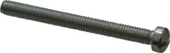 Value Collection - #10-32 UNF, 2" Length Under Head Slotted Drive Machine Screw - Fillister Head, Grade J82 Steel, Zinc-Plated Finish, Without Washer - USA Tool & Supply
