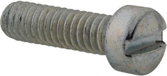 Value Collection - #12-24 UNC, 3/4" Length Under Head Slotted Drive Machine Screw - Fillister Head, Grade 2 Steel, Zinc-Plated Finish, Without Washer - USA Tool & Supply