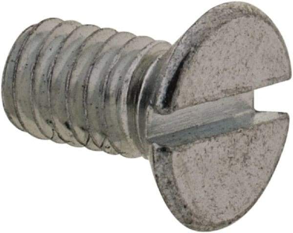 Value Collection - #12-24 UNC, 7/8" Length Under Head Slotted Drive Machine Screw - Fillister Head, Grade J82 Steel, Zinc-Plated Finish, Without Washer - USA Tool & Supply