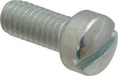 Value Collection - 5/16-18 UNC, 3/4" Length Under Head Slotted Drive Machine Screw - Fillister Head, Grade 2 Steel, Zinc-Plated Finish, Without Washer - USA Tool & Supply