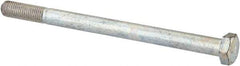 Made in USA - 5/16-24 UNF, 4-1/2" Length Under Head Hex Head Cap Screw - Partially Threaded, Grade 5 Steel, Zinc-Plated Finish, 7/16" Hex - USA Tool & Supply