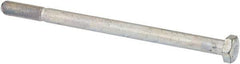 Made in USA - 5/16-24 UNF, 5" Length Under Head Hex Head Cap Screw - Partially Threaded, Grade 5 Steel, Zinc-Plated Finish, 7/16" Hex - USA Tool & Supply