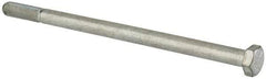 Made in USA - 5/16-24 UNF, 5-1/2" Length Under Head Hex Head Cap Screw - Partially Threaded, Grade 5 Steel, Zinc-Plated Finish, 7/16" Hex - USA Tool & Supply
