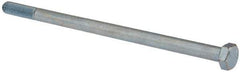 Made in USA - 5/16-24 UNF, 6" Length Under Head Hex Head Cap Screw - Partially Threaded, Grade 5 Steel, Zinc-Plated Finish, 7/16" Hex - USA Tool & Supply