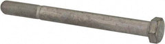 Made in USA - 3/8-24 UNF, 4" Length Under Head Hex Head Cap Screw - Partially Threaded, Grade 5 Steel, Zinc-Plated Finish, 9/16" Hex - USA Tool & Supply