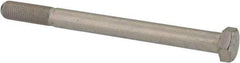 Made in USA - 3/8-24 UNF, 4-1/2" Length Under Head Hex Head Cap Screw - Partially Threaded, Grade 5 Steel, Zinc-Plated Finish, 9/16" Hex - USA Tool & Supply