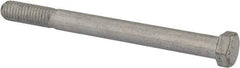 Made in USA - 7/16-14 UNC, 5" Length Under Head Hex Head Cap Screw - Partially Threaded, Grade 5 Steel, Zinc-Plated Finish, 5/8" Hex - USA Tool & Supply