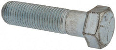 Made in USA - 7/16-20 UNF, 1-3/4" Length Under Head Hex Head Cap Screw - Partially Threaded, Grade 5 Steel, Zinc-Plated Finish, 5/8" Hex - USA Tool & Supply