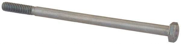 Value Collection - 1/4-20 UNC, 4-1/2" Length Under Head Hex Head Cap Screw - Partially Threaded, Grade 2 Steel, Zinc-Plated Finish, 7/16" Hex - USA Tool & Supply