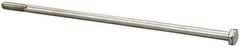 Value Collection - 1/4-20 UNC, 8" Length Under Head Hex Head Cap Screw - Partially Threaded, Grade 2 Steel, Zinc-Plated Finish, 7/16" Hex - USA Tool & Supply