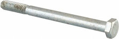 Value Collection - 5/16-18 UNC, 3-3/4" Length Under Head Hex Head Cap Screw - Partially Threaded, Grade 2 Steel, Zinc-Plated Finish, 1/2" Hex - USA Tool & Supply