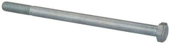 Value Collection - 5/16-18 UNC, 5" Length Under Head Hex Head Cap Screw - Partially Threaded, Grade 2 Steel, Zinc-Plated Finish, 1/2" Hex - USA Tool & Supply