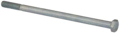 Value Collection - 5/16-18 UNC, 5-1/2" Length Under Head Hex Head Cap Screw - Partially Threaded, Grade 2 Steel, Zinc-Plated Finish, 1/2" Hex - USA Tool & Supply