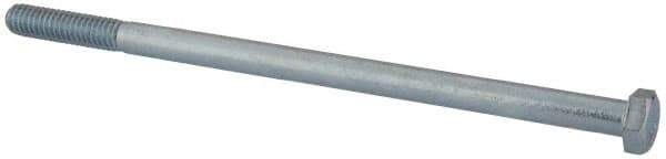 Value Collection - 5/16-18 UNC, 6" Length Under Head Hex Head Cap Screw - Partially Threaded, Grade 2 Steel, Zinc-Plated Finish, 1/2" Hex - USA Tool & Supply