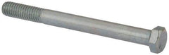 Value Collection - 3/8-16 UNC, 4" Length Under Head Hex Head Cap Screw - Partially Threaded, Grade 2 Steel, Zinc-Plated Finish, 9/16" Hex - USA Tool & Supply