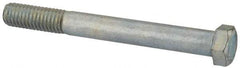 Value Collection - 7/16-14 UNC, 4" Length Under Head Hex Head Cap Screw - Partially Threaded, Grade 2 Steel, Zinc-Plated Finish, 5/8" Hex - USA Tool & Supply