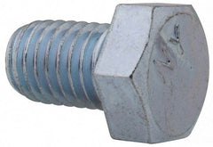 Value Collection - 1/2-13 UNC, 3/4" Length Under Head Hex Head Cap Screw - Fully Threaded, Grade 2 Steel, Zinc-Plated Finish, 3/4" Hex - USA Tool & Supply