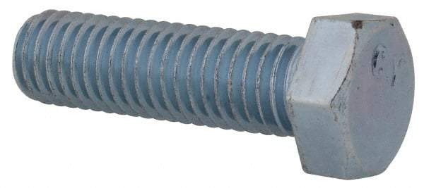 Value Collection - 1/2-13 UNC, 1-3/4" Length Under Head Hex Head Cap Screw - Fully Threaded, Grade 2 Steel, Zinc-Plated Finish, 3/4" Hex - USA Tool & Supply
