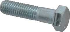 Value Collection - 1/2-13 UNC, 2" Length Under Head Hex Head Cap Screw - Partially Threaded, Grade 2 Steel, Zinc-Plated Finish, 3/4" Hex - USA Tool & Supply