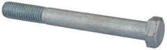 Value Collection - 1/2-13 UNC, 4-1/2" Length Under Head Hex Head Cap Screw - Partially Threaded, Grade 2 Steel, Zinc-Plated Finish, 3/4" Hex - USA Tool & Supply
