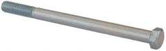 Value Collection - 1/2-13 UNC, 7" Length Under Head Hex Head Cap Screw - Partially Threaded, Grade 2 Steel, Zinc-Plated Finish, 3/4" Hex - USA Tool & Supply