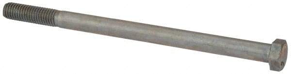 Value Collection - 1/2-13 UNC, 8" Length Under Head Hex Head Cap Screw - Partially Threaded, Grade 2 Steel, Zinc-Plated Finish, 3/4" Hex - USA Tool & Supply