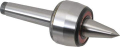 Rohm - MT3 Taper Shank, 2.362" Head Diam 882 Lb Capacity Live Center - 5,000 Max RPM, 1.661" Head Length, 63/64" Point Diam, 1.85" Point Len, 880 Lb Max Workpc, 6.949" OAL, Long Point - USA Tool & Supply