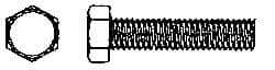 Value Collection - 1/4-20 UNC, 4-1/2" Length Under Head Hex Head Cap Screw - Fully Threaded, Grade 2 Steel, Zinc-Plated Finish, 7/16" Hex - USA Tool & Supply