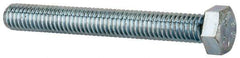 Value Collection - 3/8-16 UNC, 3" Length Under Head Hex Head Cap Screw - Fully Threaded, Grade 2 Steel, Zinc-Plated Finish, 9/16" Hex - USA Tool & Supply