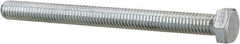 Value Collection - 3/8-16 UNC, 4-1/2" Length Under Head Hex Head Cap Screw - Fully Threaded, Grade 2 Steel, Zinc-Plated Finish, 9/16" Hex - USA Tool & Supply