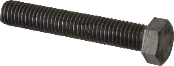 Value Collection - 1/2-13 UNC, 3" Length Under Head Hex Head Cap Screw - Fully Threaded, Grade 2 Steel, Zinc-Plated Finish, 3/4" Hex - USA Tool & Supply