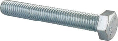 Value Collection - 1/2-13 UNC, 3-1/2" Length Under Head Hex Head Cap Screw - Fully Threaded, Grade 2 Steel, Zinc-Plated Finish, 3/4" Hex - USA Tool & Supply
