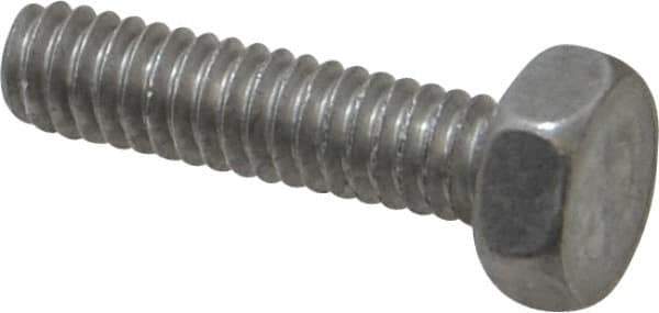 Value Collection - 1/4-20 UNC, 1" Length Under Head Hex Head Cap Screw - Grade 2024T4 Aluminum, 7/16" Hex - USA Tool & Supply