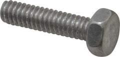 Value Collection - 1/4-20 UNC, 1" Length Under Head Hex Head Cap Screw - Grade 2024T4 Aluminum, 7/16" Hex - USA Tool & Supply