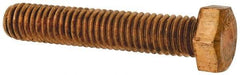 Value Collection - 3/8-16 UNC, 2" Length Under Head Hex Head Cap Screw - Silicon Bronze, 9/16" Hex - USA Tool & Supply