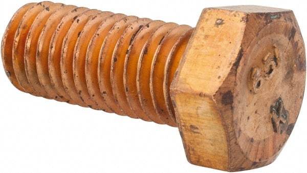 Value Collection - 1/2-13 UNC, 1-1/4" Length Under Head Hex Head Cap Screw - Silicon Bronze, 3/4" Hex - USA Tool & Supply