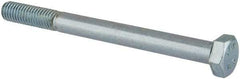 Value Collection - M8x1.25mm Metric Coarse, 90mm Length Under Head Hex Head Cap Screw - Partially Threaded, Grade 8.8 Steel, Zinc-Plated Finish, 13mm Hex - USA Tool & Supply