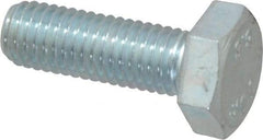 Value Collection - M10x1.50mm Metric Coarse, 30mm Length Under Head Hex Head Cap Screw - Fully Threaded, Grade 8.8 Steel, Zinc-Plated Finish, 17mm Hex - USA Tool & Supply