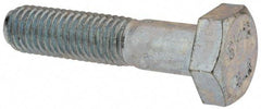 Value Collection - M10x1.50mm Metric Coarse, 45mm Length Under Head Hex Head Cap Screw - Partially Threaded, Grade 8.8 Steel, Zinc-Plated Finish, 17mm Hex - USA Tool & Supply
