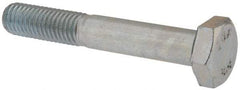 Value Collection - M10x1.50mm Metric Coarse, 65mm Length Under Head Hex Head Cap Screw - Partially Threaded, Grade 8.8 Steel, Zinc-Plated Finish, 17mm Hex - USA Tool & Supply