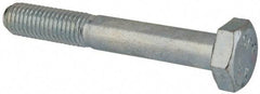 Value Collection - M10x1.50mm Metric Coarse, 70mm Length Under Head Hex Head Cap Screw - Partially Threaded, Grade 8.8 Steel, Zinc-Plated Finish, 17mm Hex - USA Tool & Supply