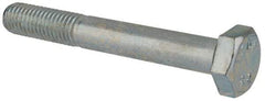 Value Collection - M10x1.50mm Metric Coarse, 75mm Length Under Head Hex Head Cap Screw - Partially Threaded, Grade 8.8 Steel, Zinc-Plated Finish, 17mm Hex - USA Tool & Supply