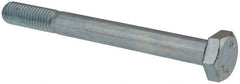 Value Collection - M10x1.50mm Metric Coarse, 100mm Length Under Head Hex Head Cap Screw - Partially Threaded, Grade 8.8 Steel, Zinc-Plated Finish, 17mm Hex - USA Tool & Supply