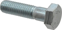 Value Collection - M12x1.75mm Metric Coarse, 45mm Length Under Head Hex Head Cap Screw - Partially Threaded, Grade 8.8 Steel, Zinc-Plated Finish, 19mm Hex - USA Tool & Supply