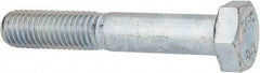 Value Collection - M12x1.75mm Metric Coarse, 70mm Length Under Head Hex Head Cap Screw - Partially Threaded, Grade 8.8 Steel, Zinc-Plated Finish, 19mm Hex - USA Tool & Supply